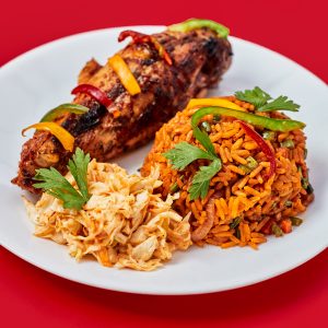 Suya Jollof Rice (Chicken)